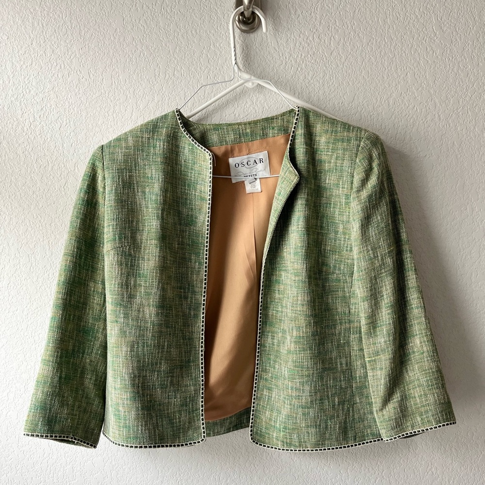 Oscar De La Renta Green  Lady Jacket